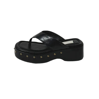 Tomato Store Sherr Vintage Studded Platform Flipflops