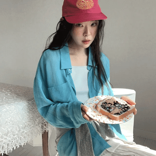Huma Color Nylon Embroidered Straight Cap
