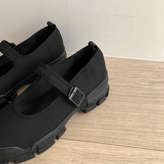 Mumu Mesh Velcro Mary Jane Platform Sneakers