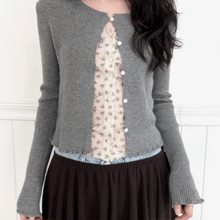 Wave Button Cardigan