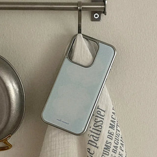 [Collection] Pure Blue Silver Epoxy Bumper Phone Case