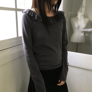 Adele Frill Long Sleeve Tee