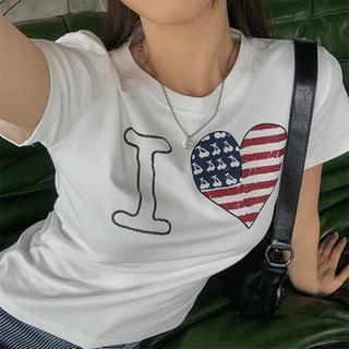 Pop Print Slim Short Sleeve T-shirt