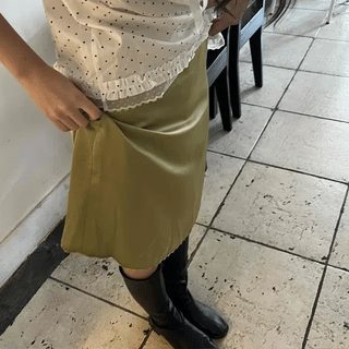 Pearl Wave Midi Skirt