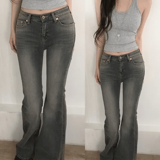 Veru Low-Waist Bootcut Denim Pants