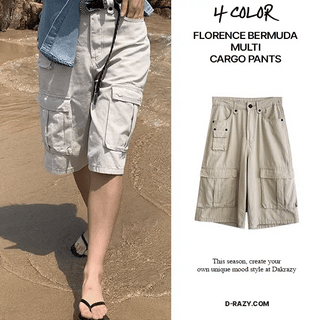 Florence Bermuda Multi Cargo Pants