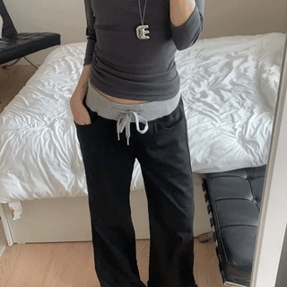 Board Low-Rise Bootcut Pants