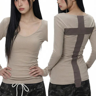 wing stitch T-shirt