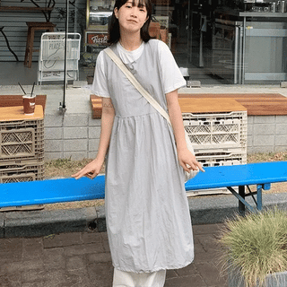 Mundy Shirred Sleeveless Long Dress