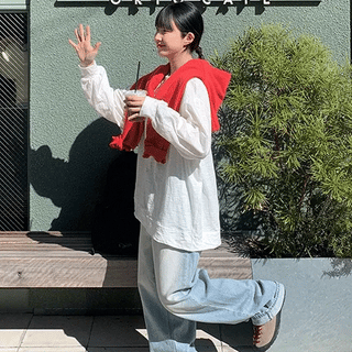 Rosenki Slub Over Sweatshirt