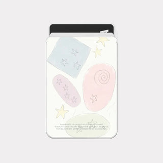 star doodle MagSafe transparent card wallet pocket case