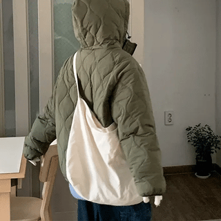 Velcoat Two-Way Quilted Hooded Padded Jumper