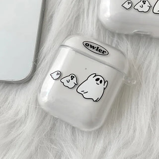 Ghost Game Ghost Tag Transparent AirPods Case