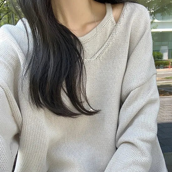 Maple Loose Fit V-neck  Sleeveless + Knit Set :-) !