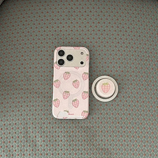 Strawberry Picnic iPhone MagSafe Grip Talk Holder Epoxy
