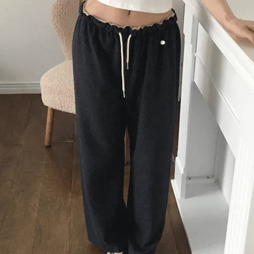 Rib Wide Training Pants