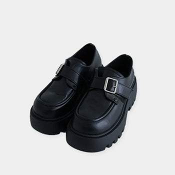 Lesia Mary Jane Leather Loafers