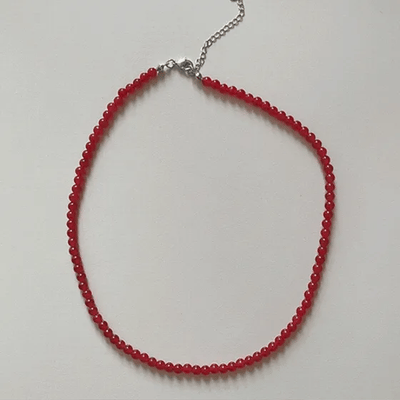 Birmingham Red Gemstone Necklace