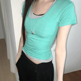 Kitz U-neck T-shirt