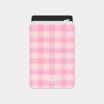 Pink Edition MagSafe Card Transparent Wallet Pocket Case