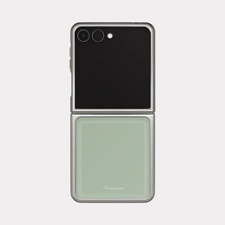Matcha Mood Galaxy Z-Flip Fold 8 Epoxy Silver Bumper Case