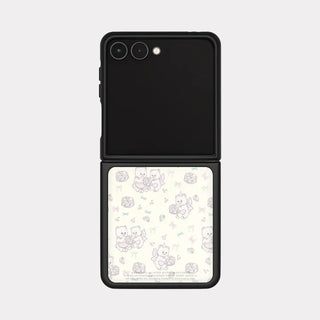 Vintage Bakery Bears Galaxy Z-Flip Fold 8 MagSafe Black Bumper Case