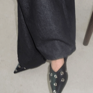 Triangle Loafer Heel  Stiletto Loafers
