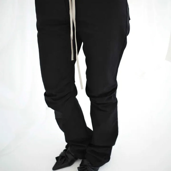 Dual Shirred Denim Boots