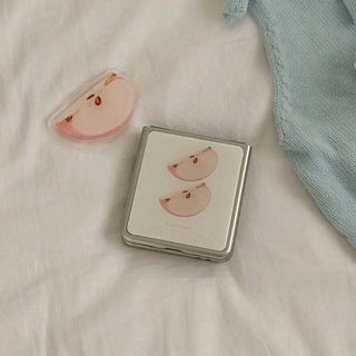 Fresh Apple Galaxy Z-Flip Fold 8 Epoxy Silver Bumper Case