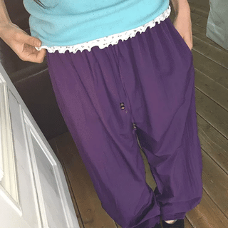 Ritz Wood String Colored Nylon Pants