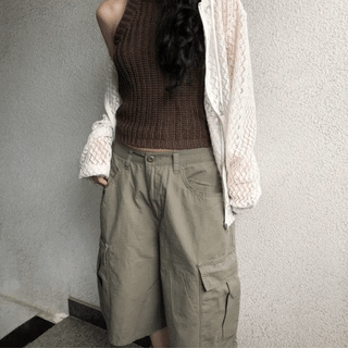 Burning Cargo Bermuda Pants