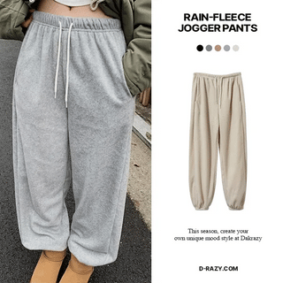 Rain Fleece Jogger Pants