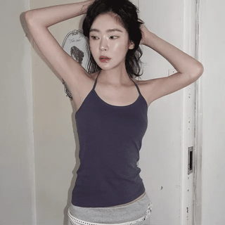 Pigment halter sleeveless top