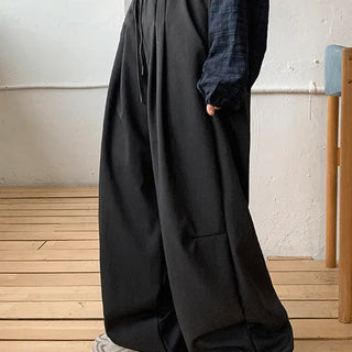 Seanko Pintuck Banding Wide Balloon Slacks