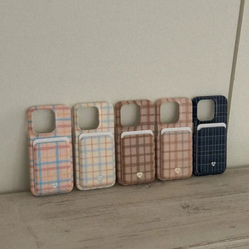 Crayon Check MagSafe Card Slot Wallet Pocket Case