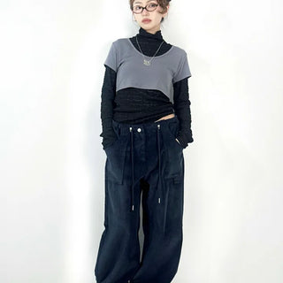 Corduroy string pants
