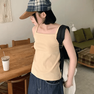 Wita Color Basic Ribbed Sleeveless