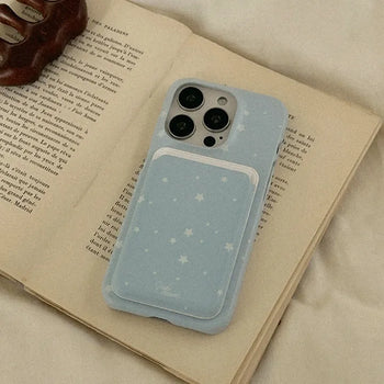Moonlit Star MagSafe Card Slot Wallet Pocket Case