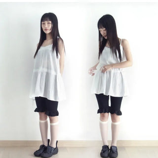 Plain pintuck bustier