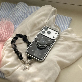 Soft blur dot iPhone 18 Pro Galaxy MagSafe Silver bumper case