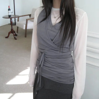 VIV Layered Long Halter Sleeveless