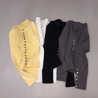Wave Button Cardigan