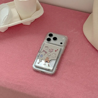 Sweet Bunny Design [MagSafe Mirror Card Wallet]