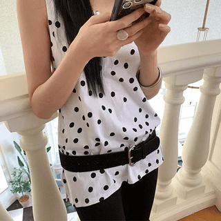 Dot Twist Sleeveless