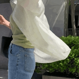 Kishu Summer Stripe Oversized Shirt