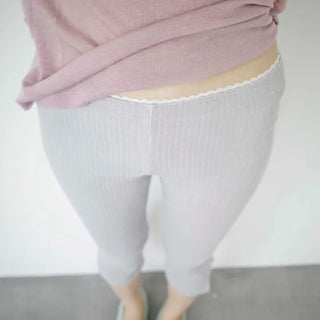 Lace biker pants