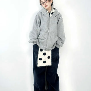 Riku Loose Zip-up Hoodie