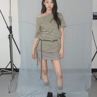 LAYERED WRAP SKIRT PANTS