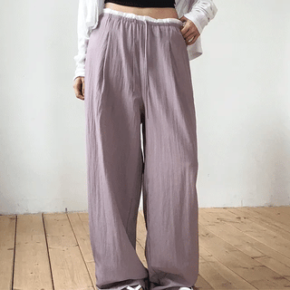 Tourea Color Block Point Elastic Waist Pants
