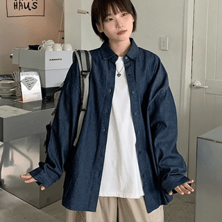 Nenda Denim Boxy Shirt